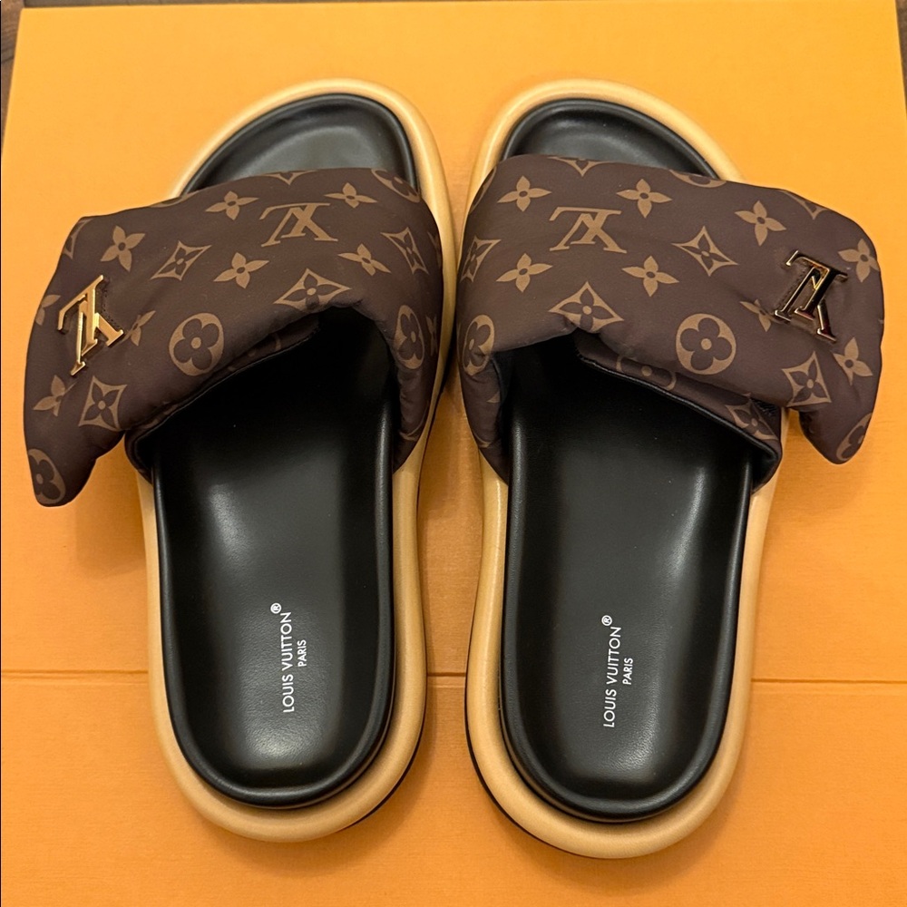 Louis Vuitton Pool Pillow Flats Monogram Sandals size-39 - Picture 6 of 7